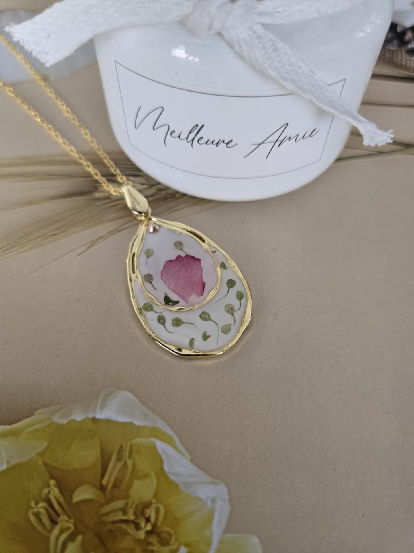 Pendentif jolie douceur florale