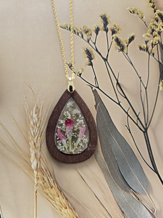 Pendentif boiserie floral