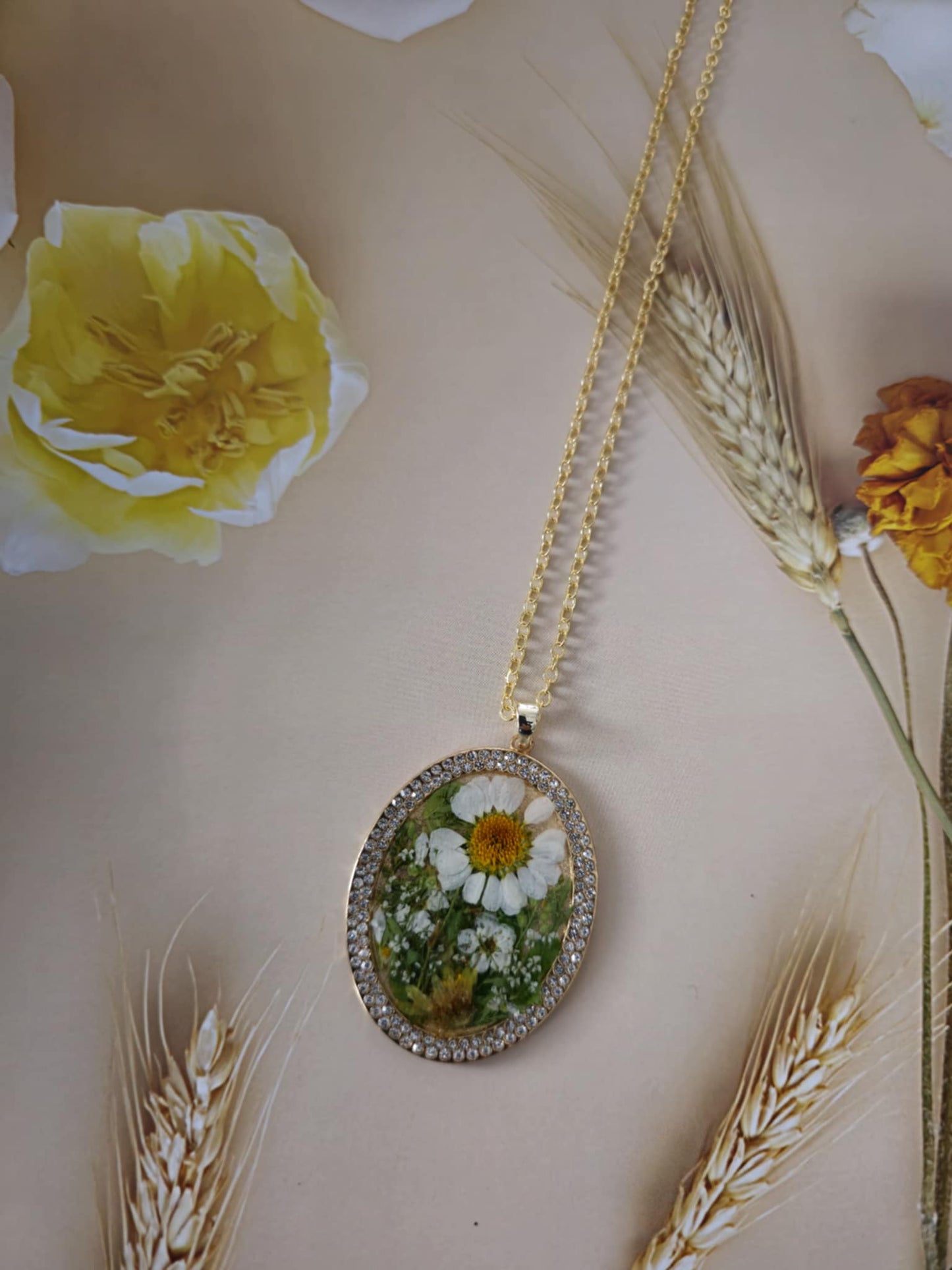 Pendentif marguerite chic