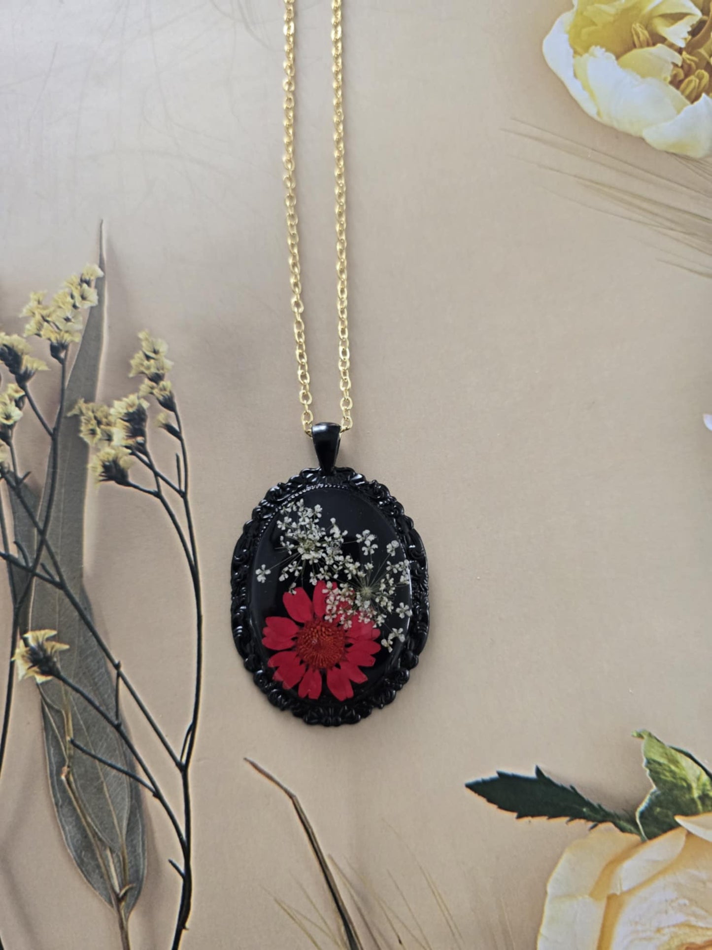 Pendentif floral nature intense