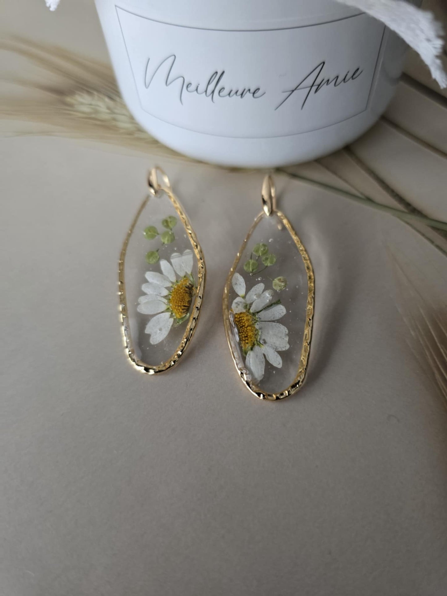 Boucles D'oreilles marguerites charmantes