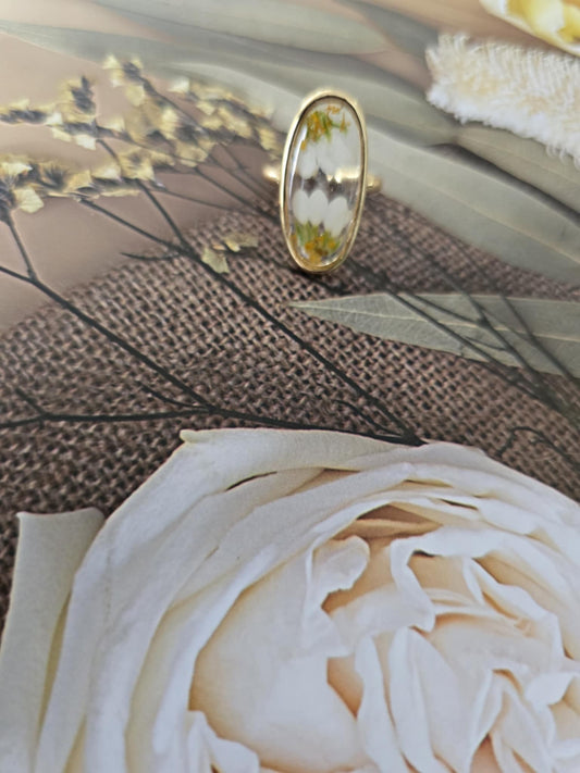 Bague ajustable marguerite jolie
