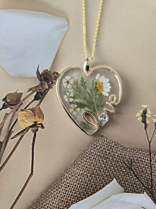 Pendentif love marguerite
