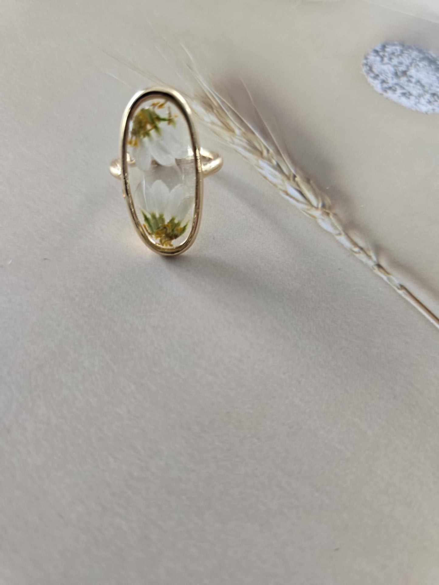 Bague ajustable marguerite jolie