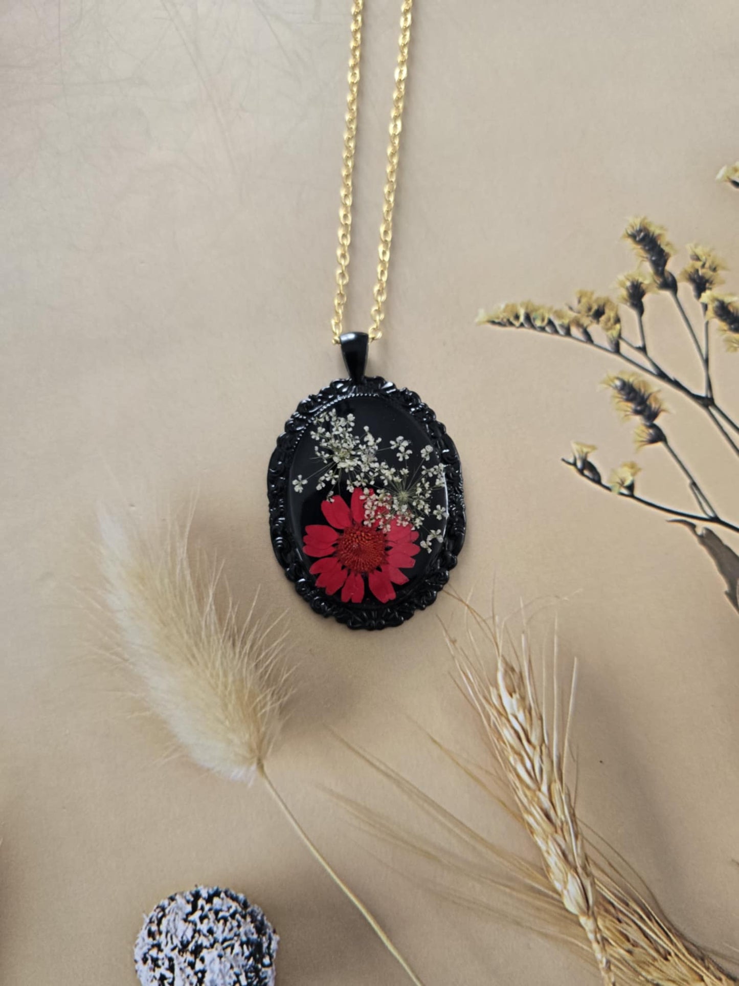 Pendentif floral nature intense