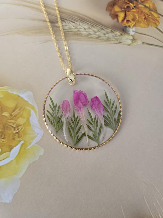 Pendentif floral d'exploration