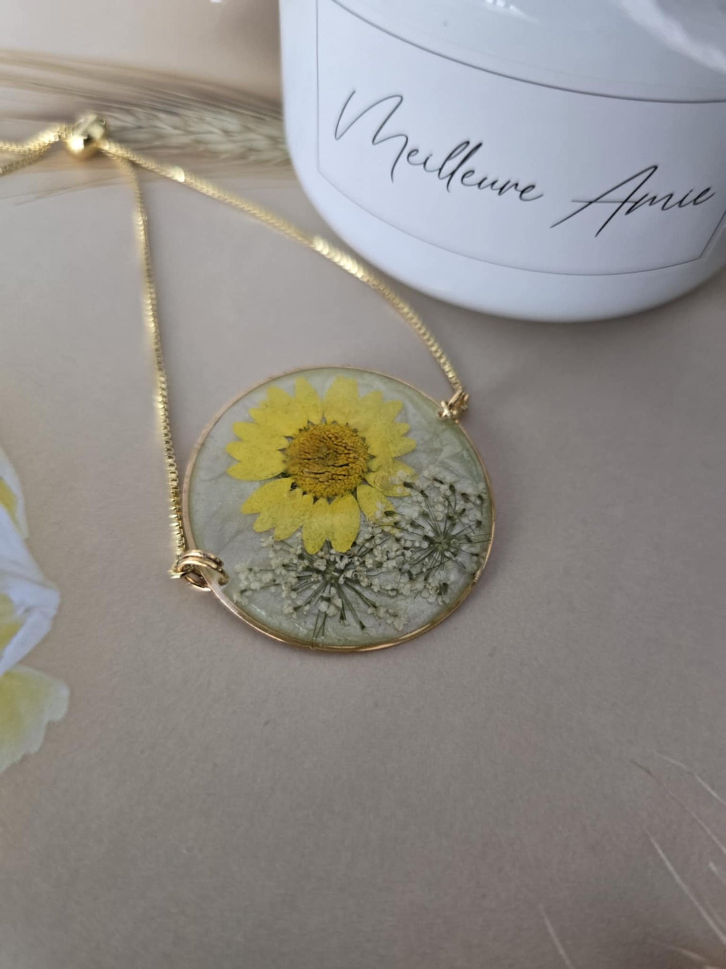 Bracelet floral génial jaune