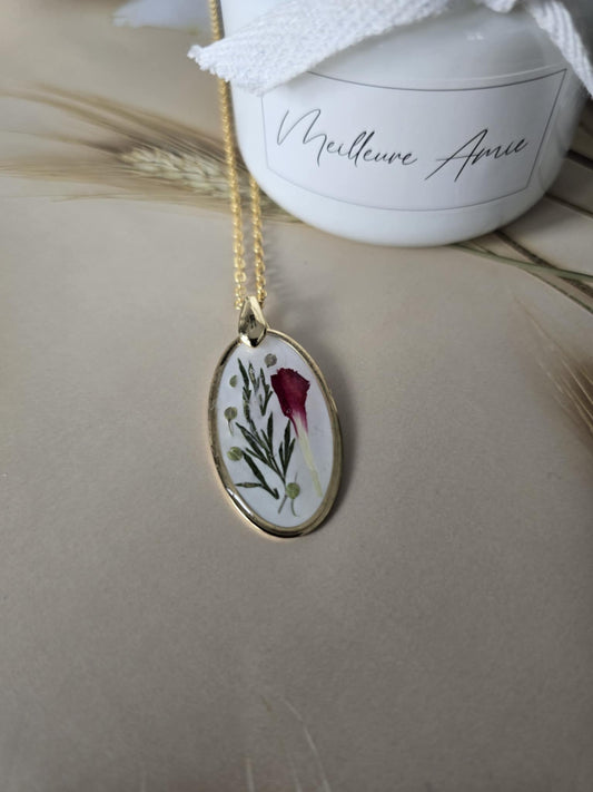 Pendentif floral délicat