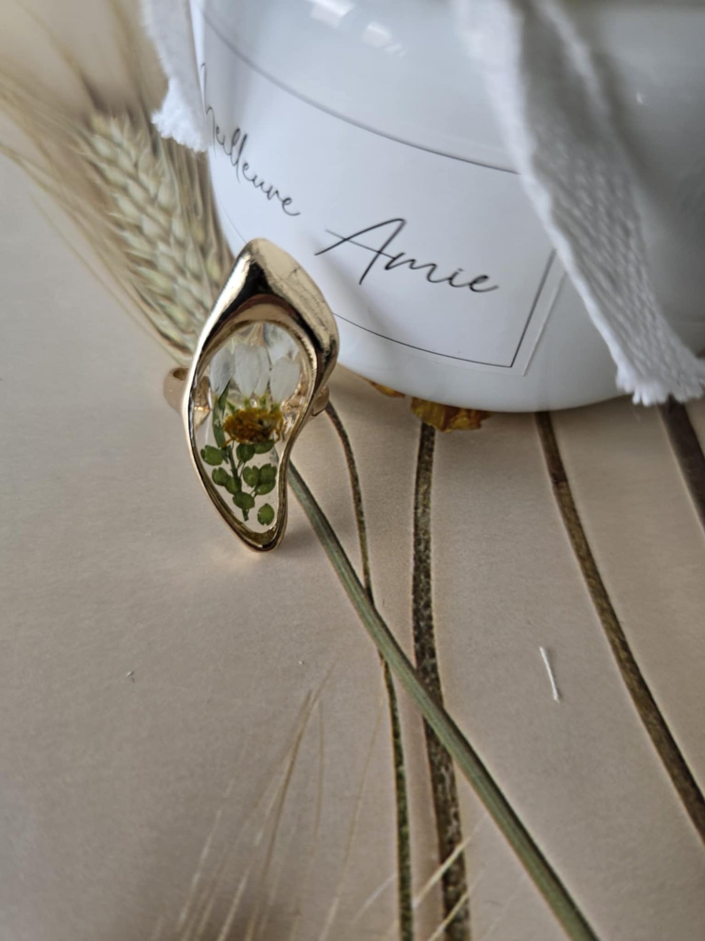 Bague ajustable  Génial Marguerite