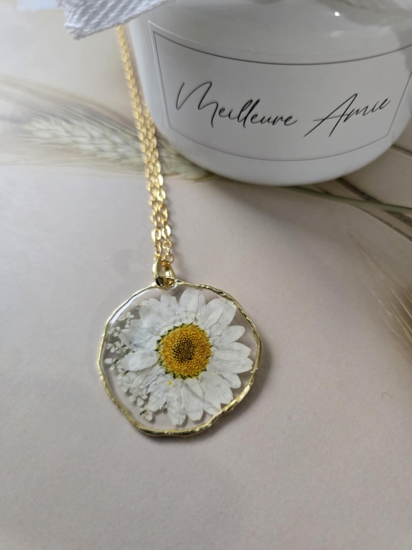 pendentif petite marguerite douceur