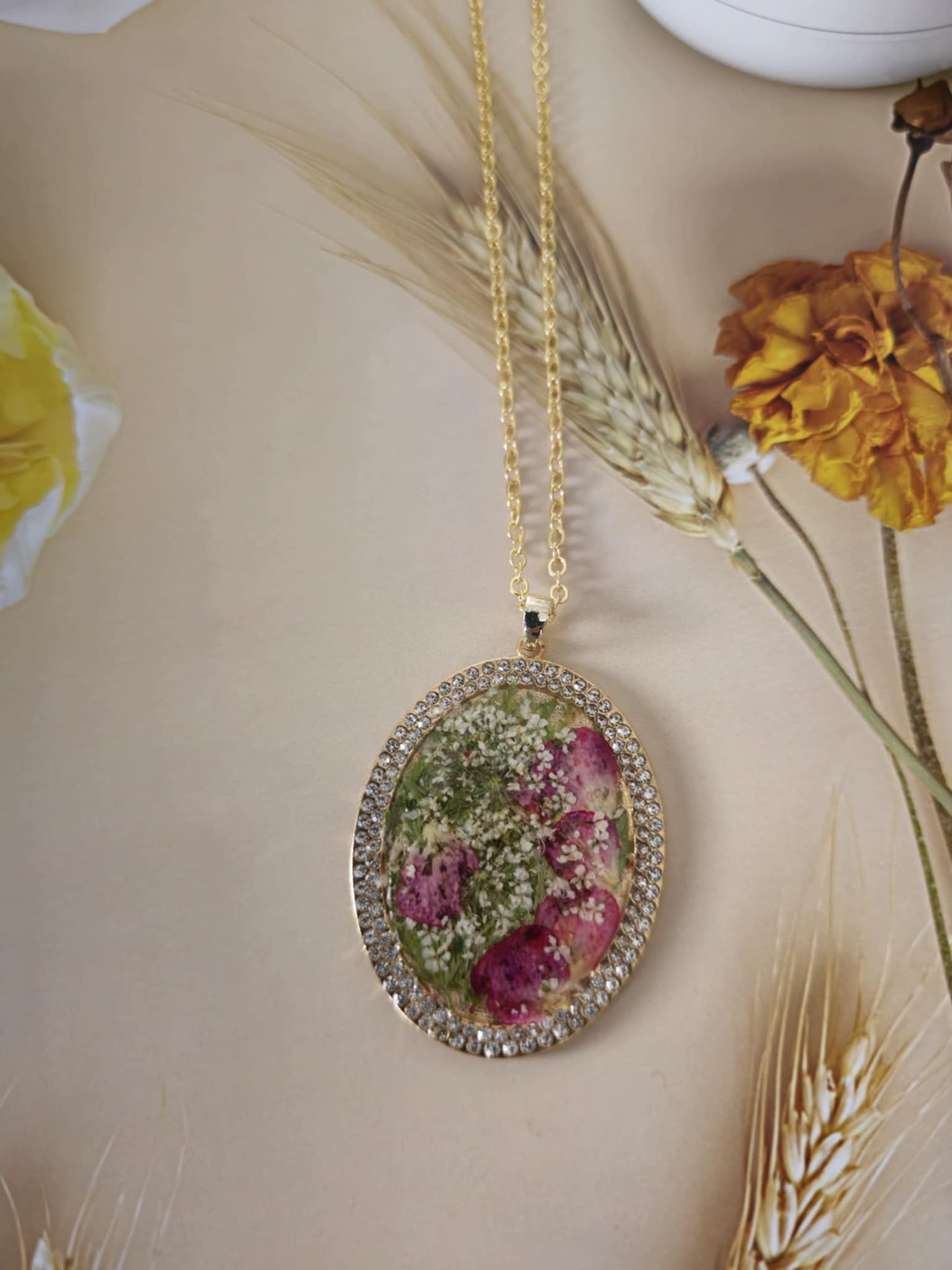 Pendentif éclat de fleurs