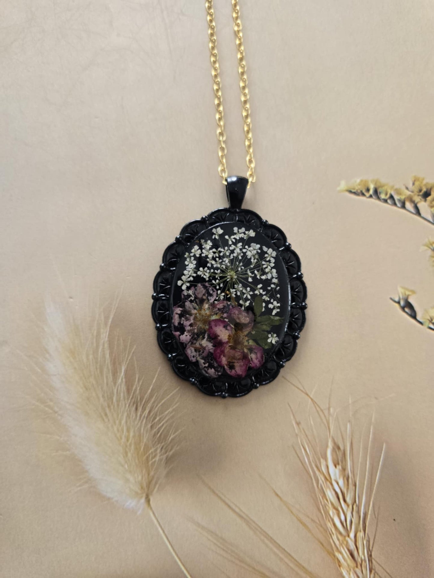 Pendentif floral tendance