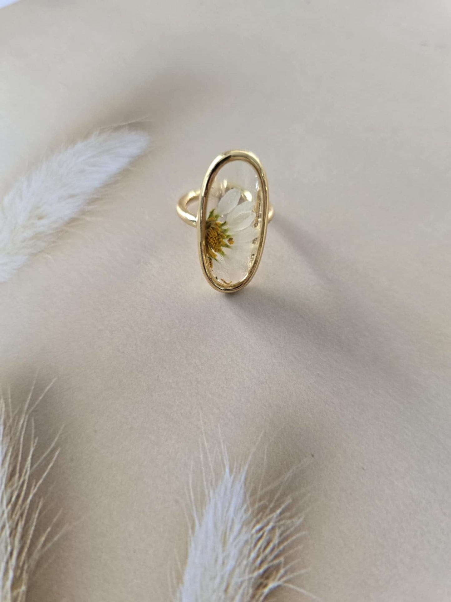 Bague ajustable joie de la marguerite