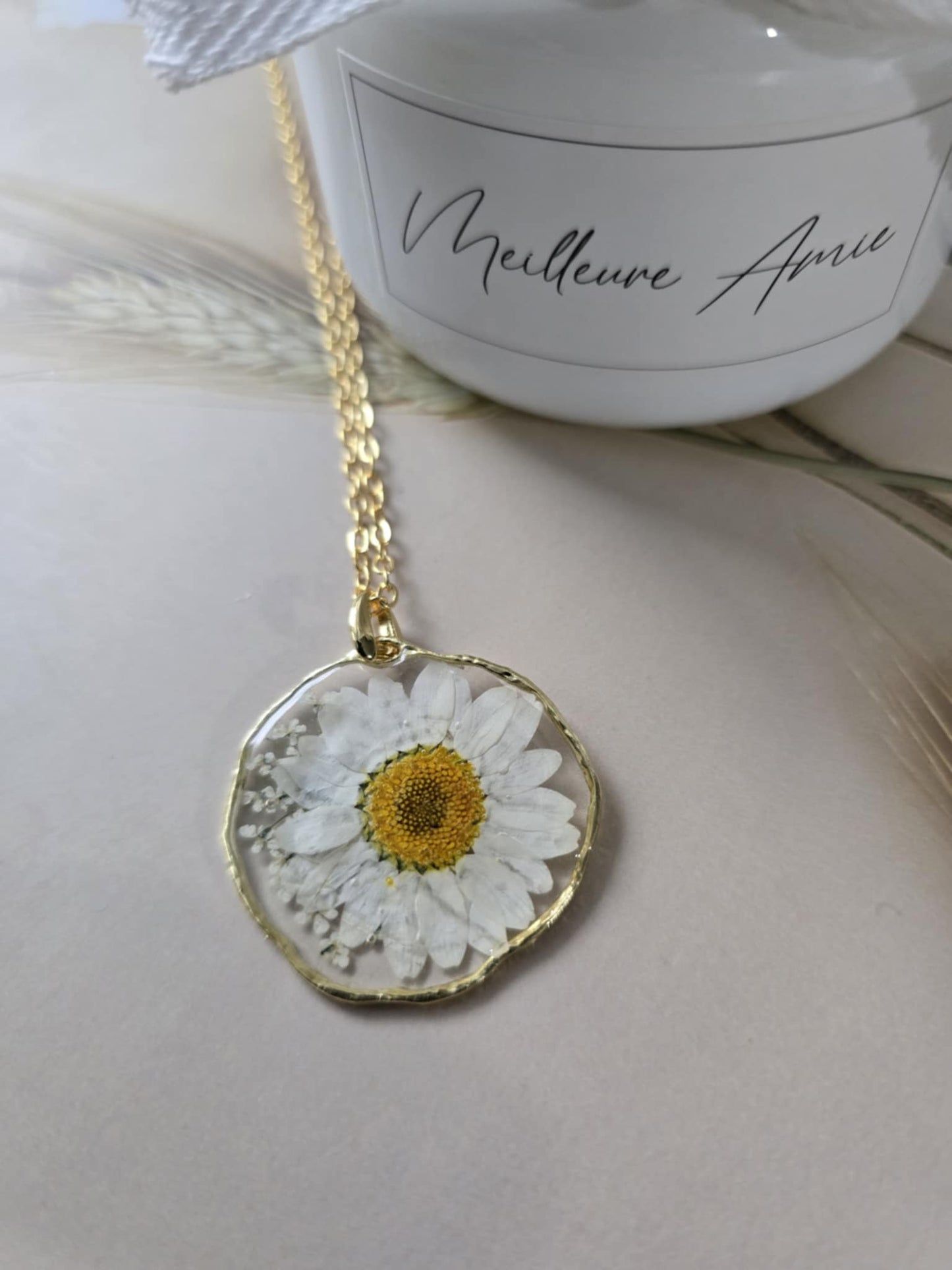 pendentif petite marguerite douceur
