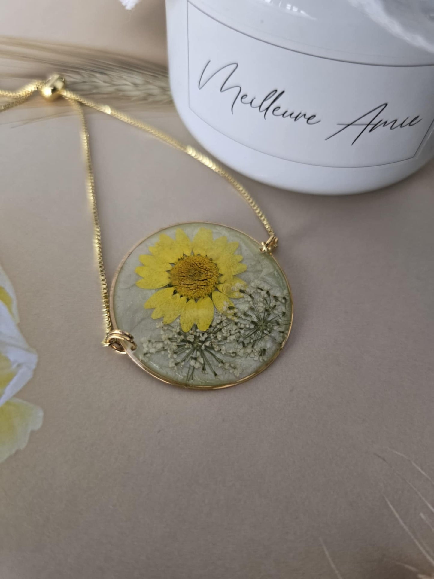Bracelet floral génial jaune