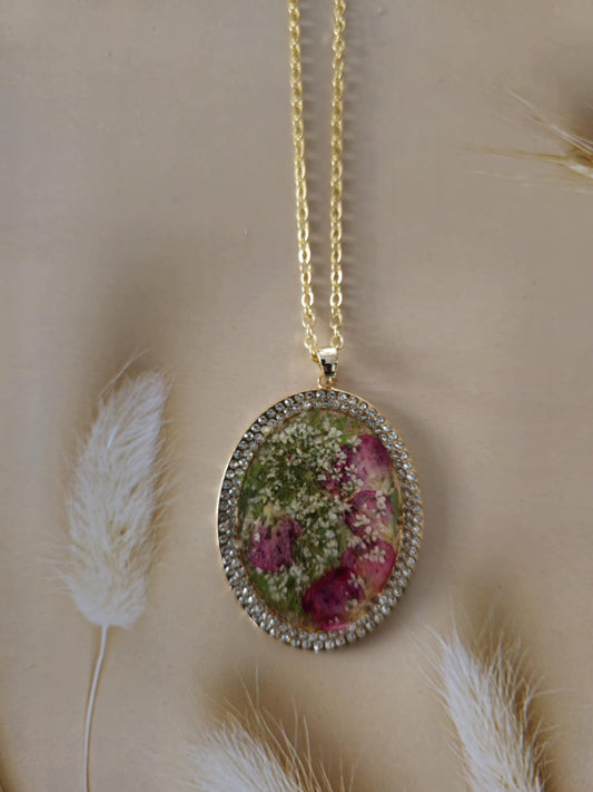Pendentif éclat de fleurs