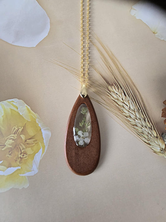Pendentif bois chic