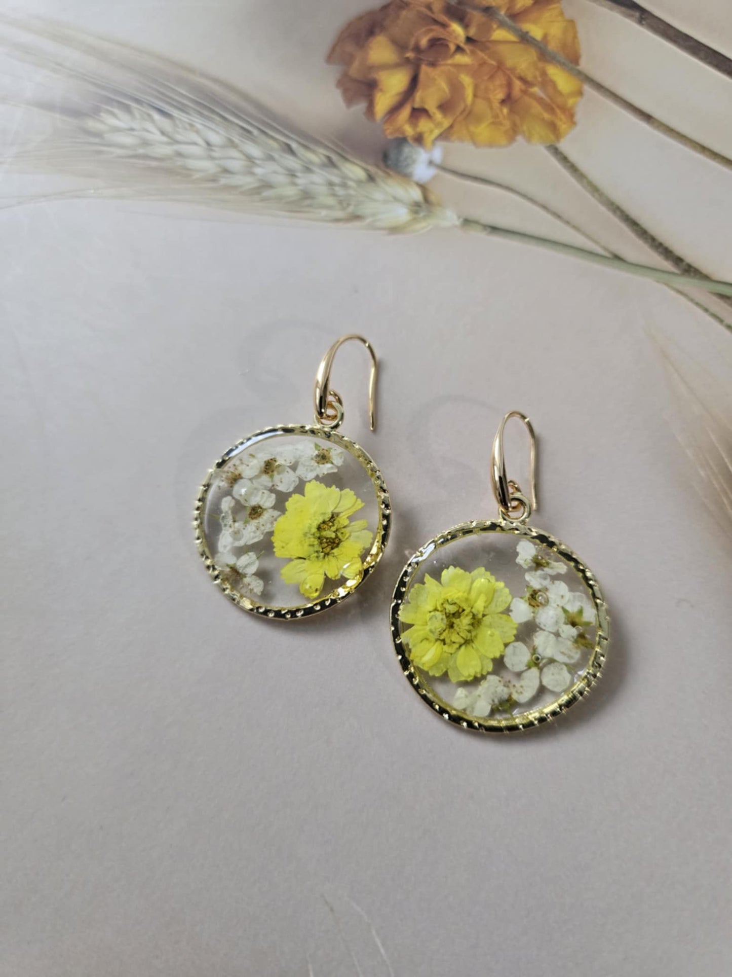 boucles d'oreilles florale délicatesse