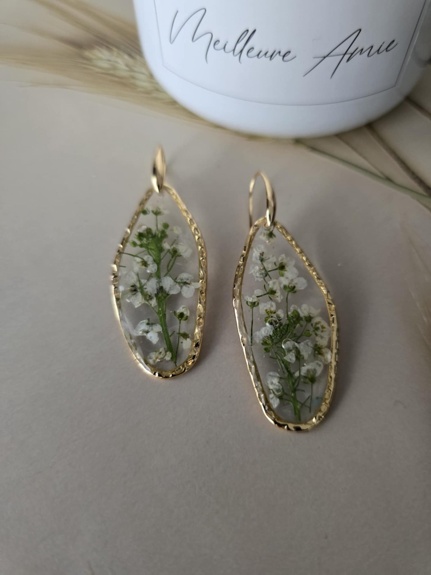 Boucles d'oreilles amicales floral