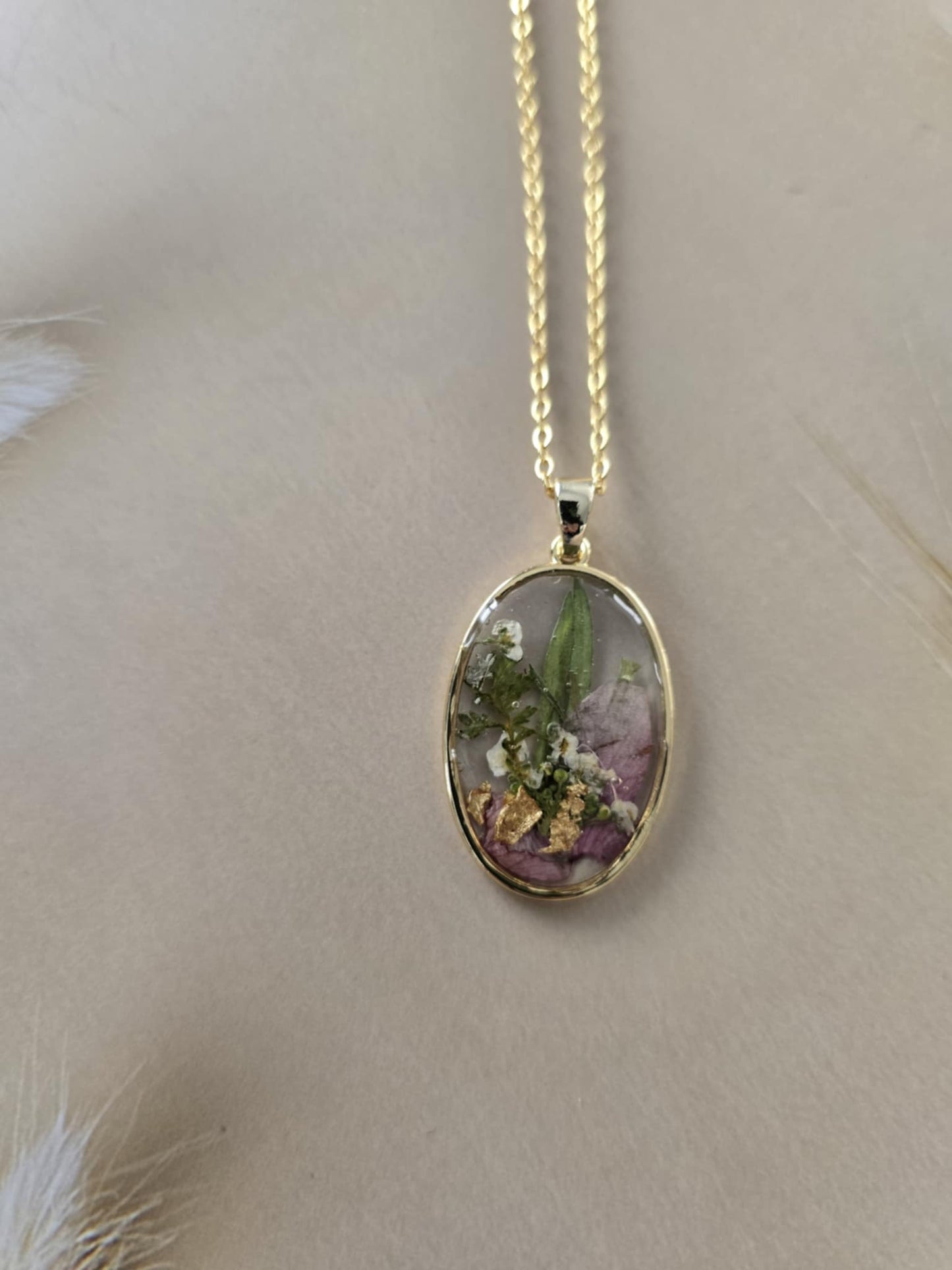 Pendentif fleurs délicates