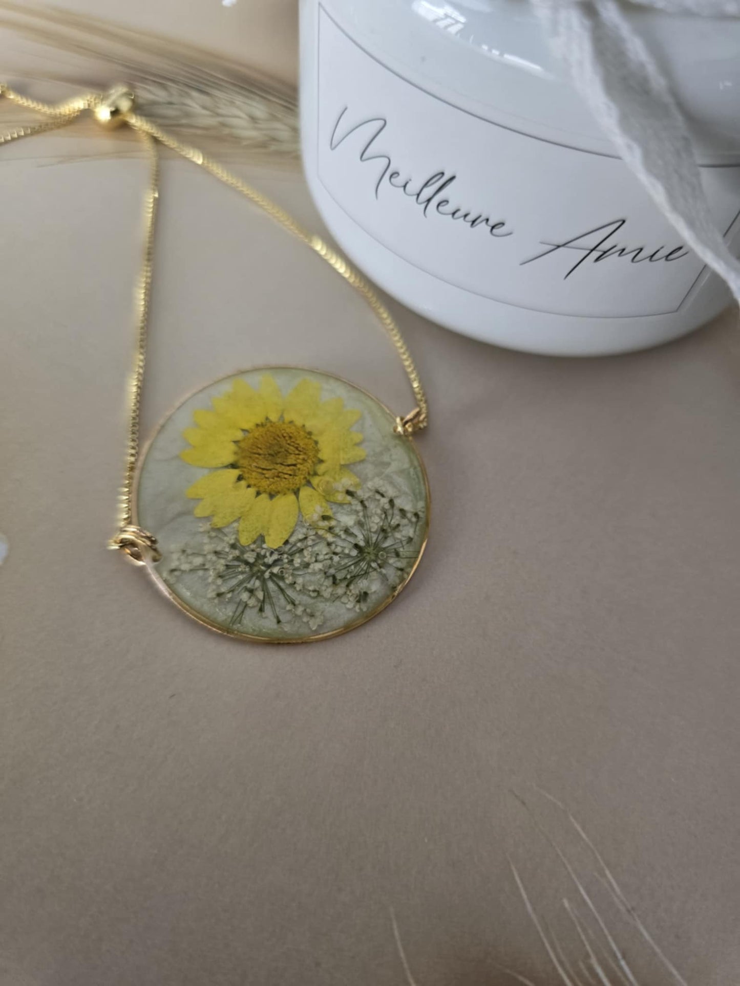 Bracelet floral génial jaune