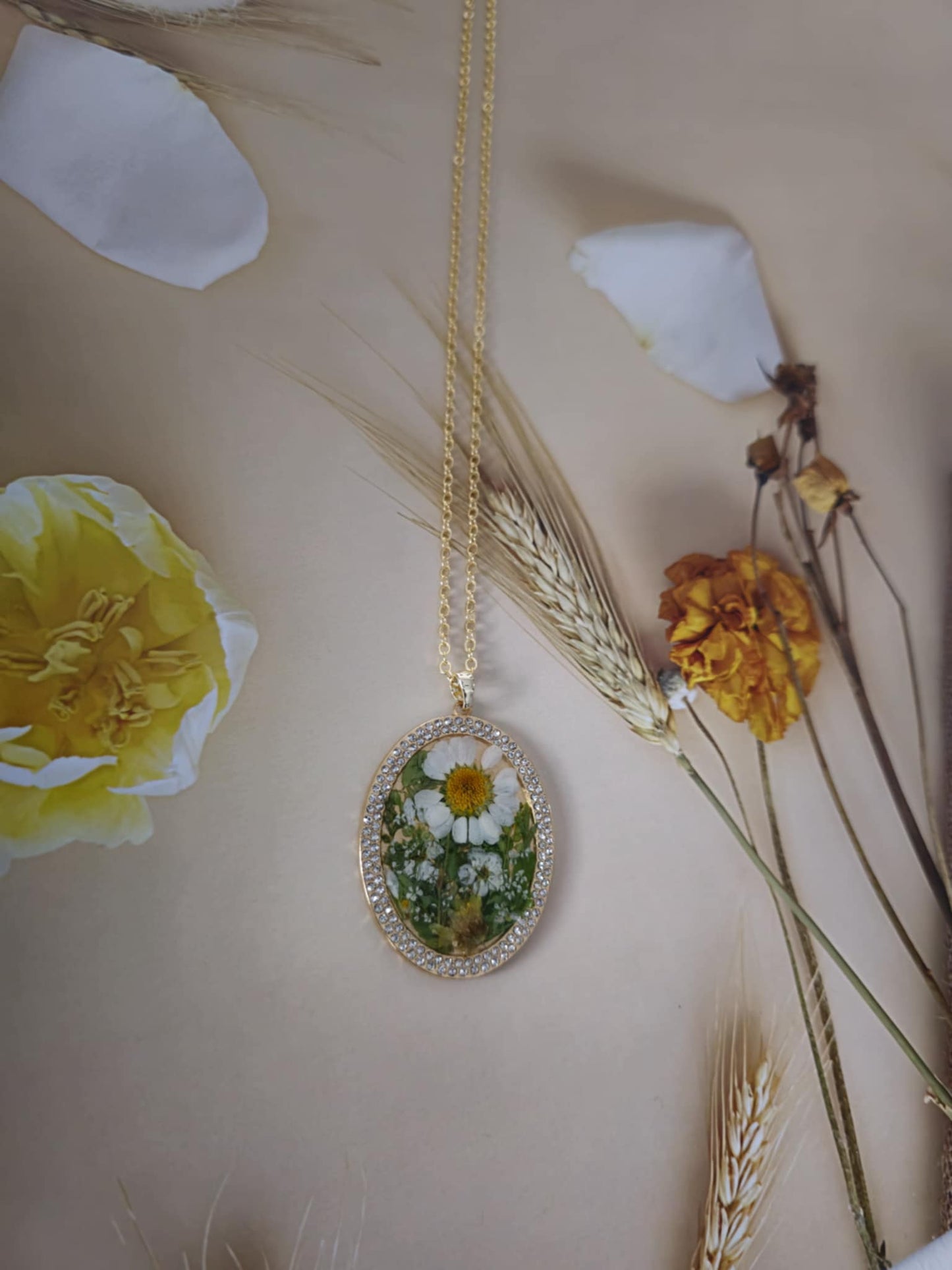 Pendentif marguerite chic