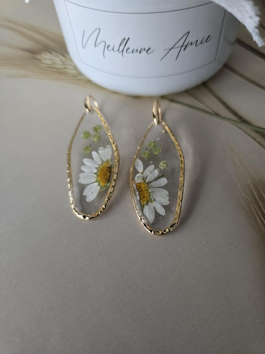 Boucles D'oreilles marguerites charmantes