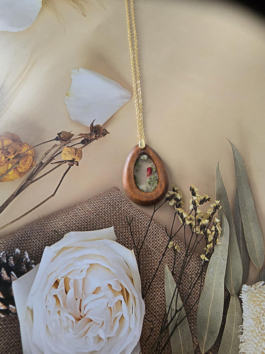 Pendentif bois floral