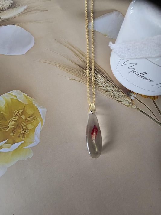Pendentif amour floral