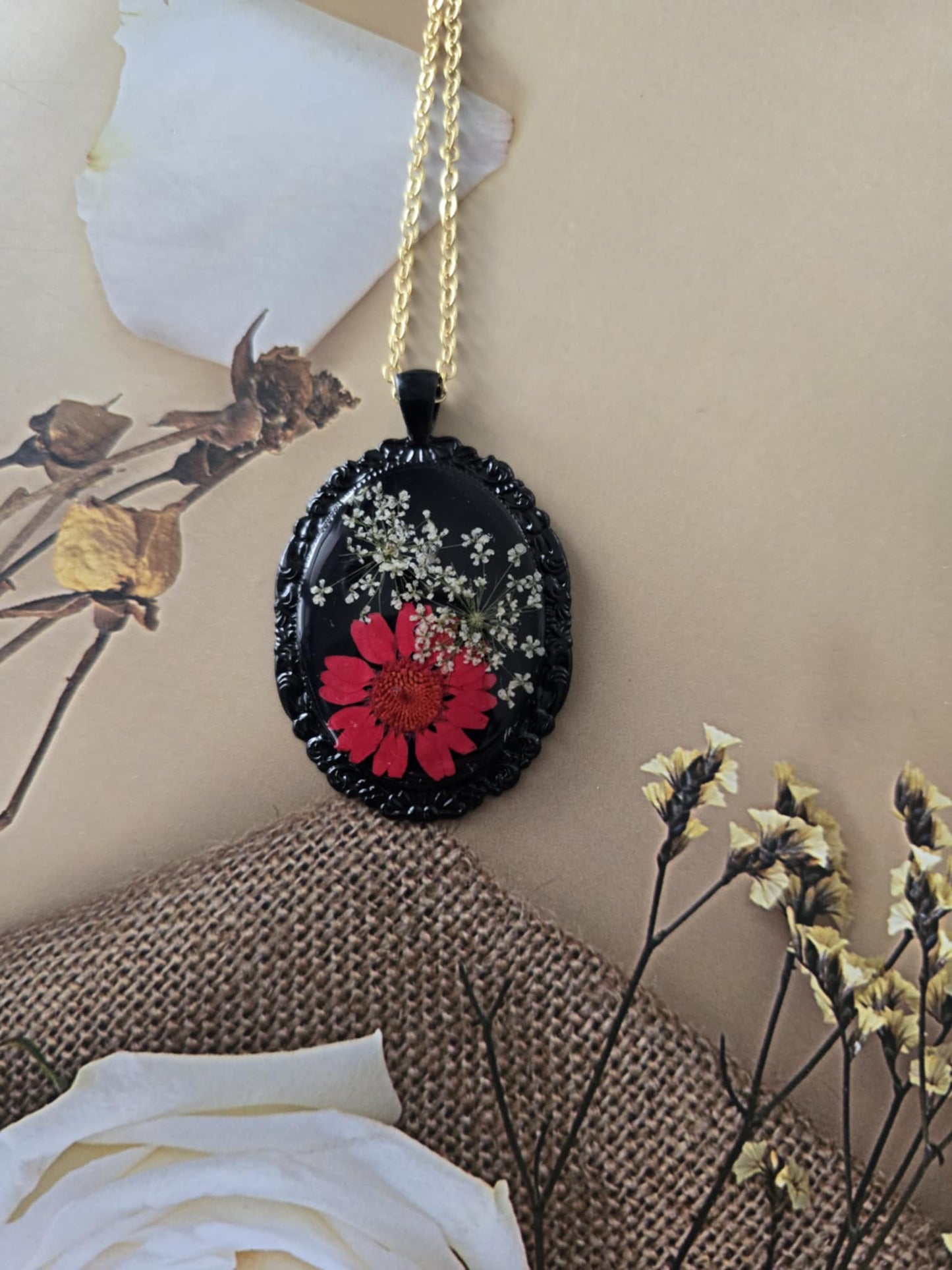 Pendentif floral nature intense