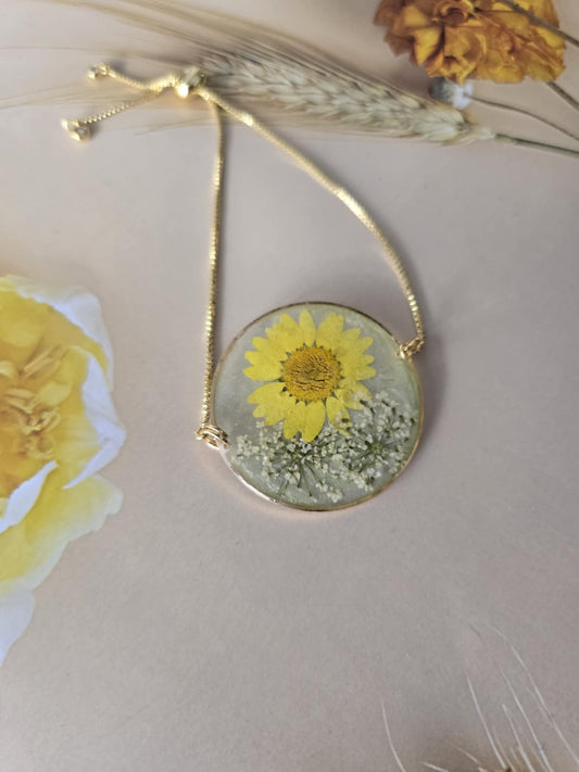 Bracelet floral génial jaune