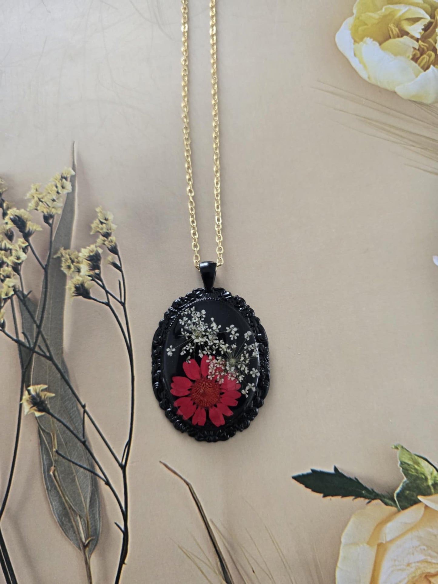Pendentif floral nature intense
