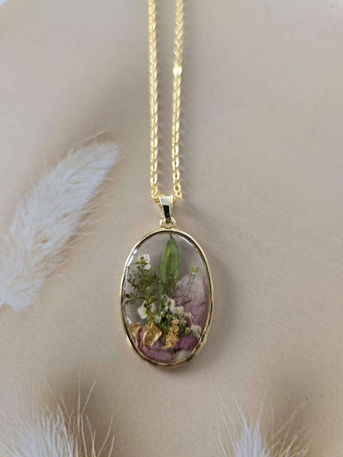 Pendentif fleurs délicates
